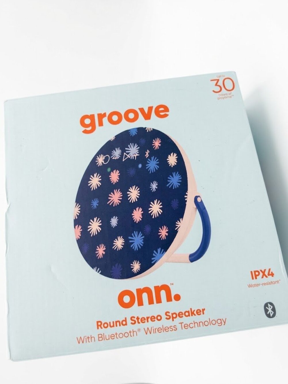 Onn. groove Round Stereo Wireless Speaker w/ Bluetooth Wireless Technology